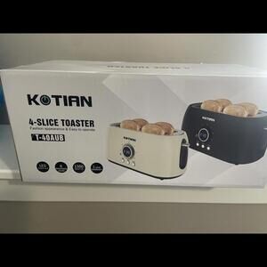 Kotian 4 slice toaster black